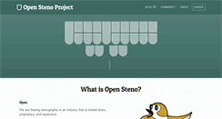 Desktop Screenshot of openstenoproject.org