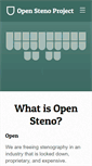 Mobile Screenshot of openstenoproject.org